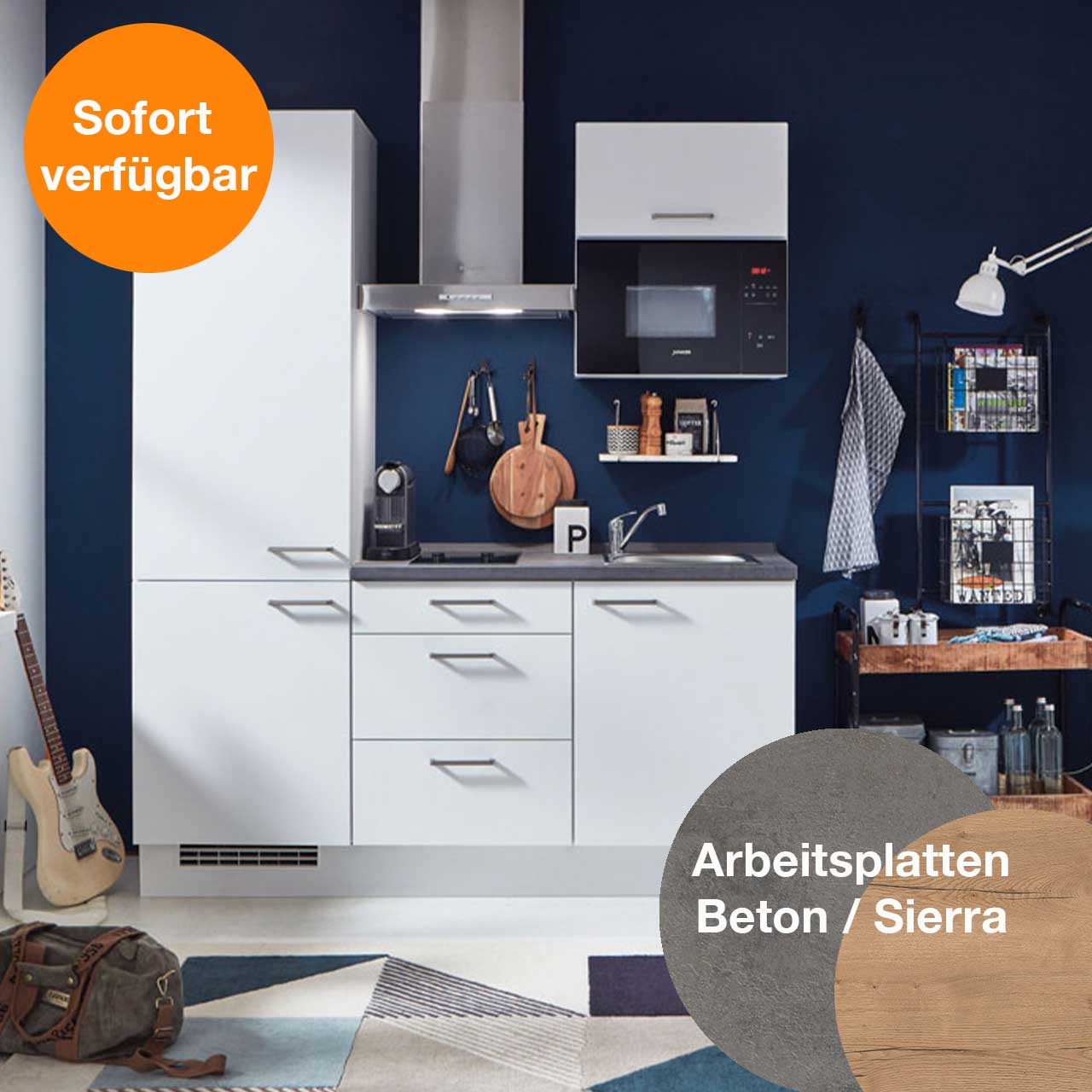 Nobilia Elements Küchen Set Schiefergrau Edelstahlfarbig Eurostar | FRANKE 611-58 | BSSA210K3SN | Junker Faber ETN | | | Beko NG - | LIA30 KSET-E01 JP4119260 | Ausrichtung | links Beton EasyPBXA60 Laurus