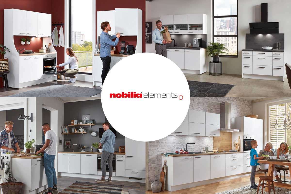 nobilia element Küchen Vier Beispiele für die Schnellliefer-Küche nobilia elements.