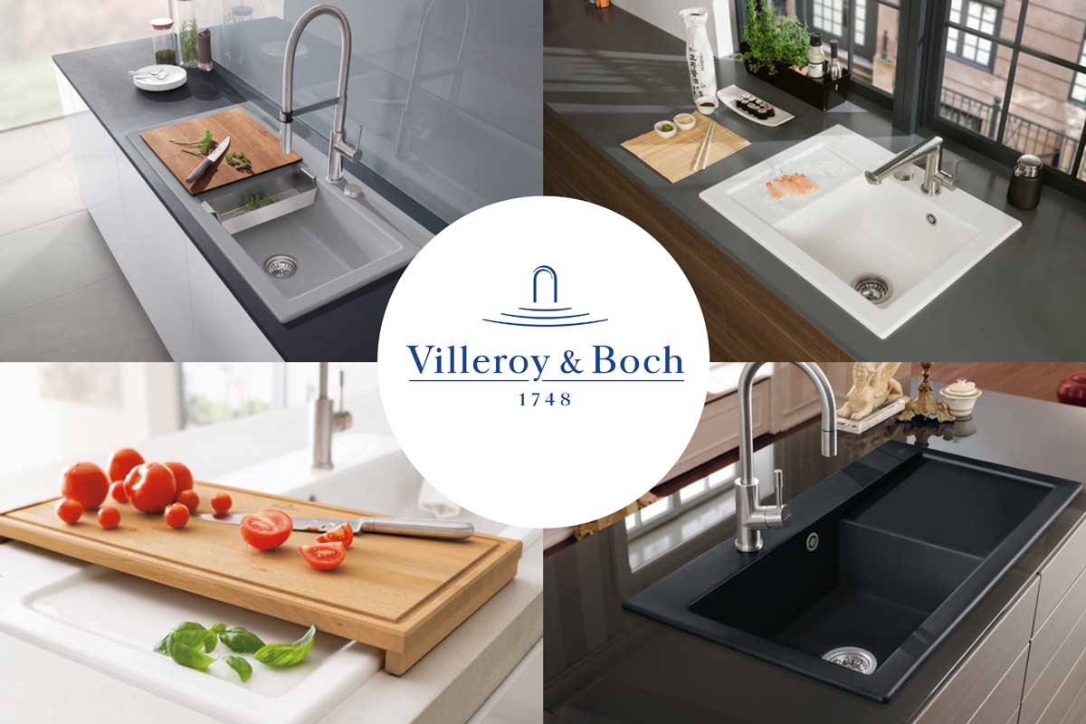 Villeroy & Boch Keramik Spülen Vier Beispiele für Spülen und Zubehör von Villeroy & Boch.