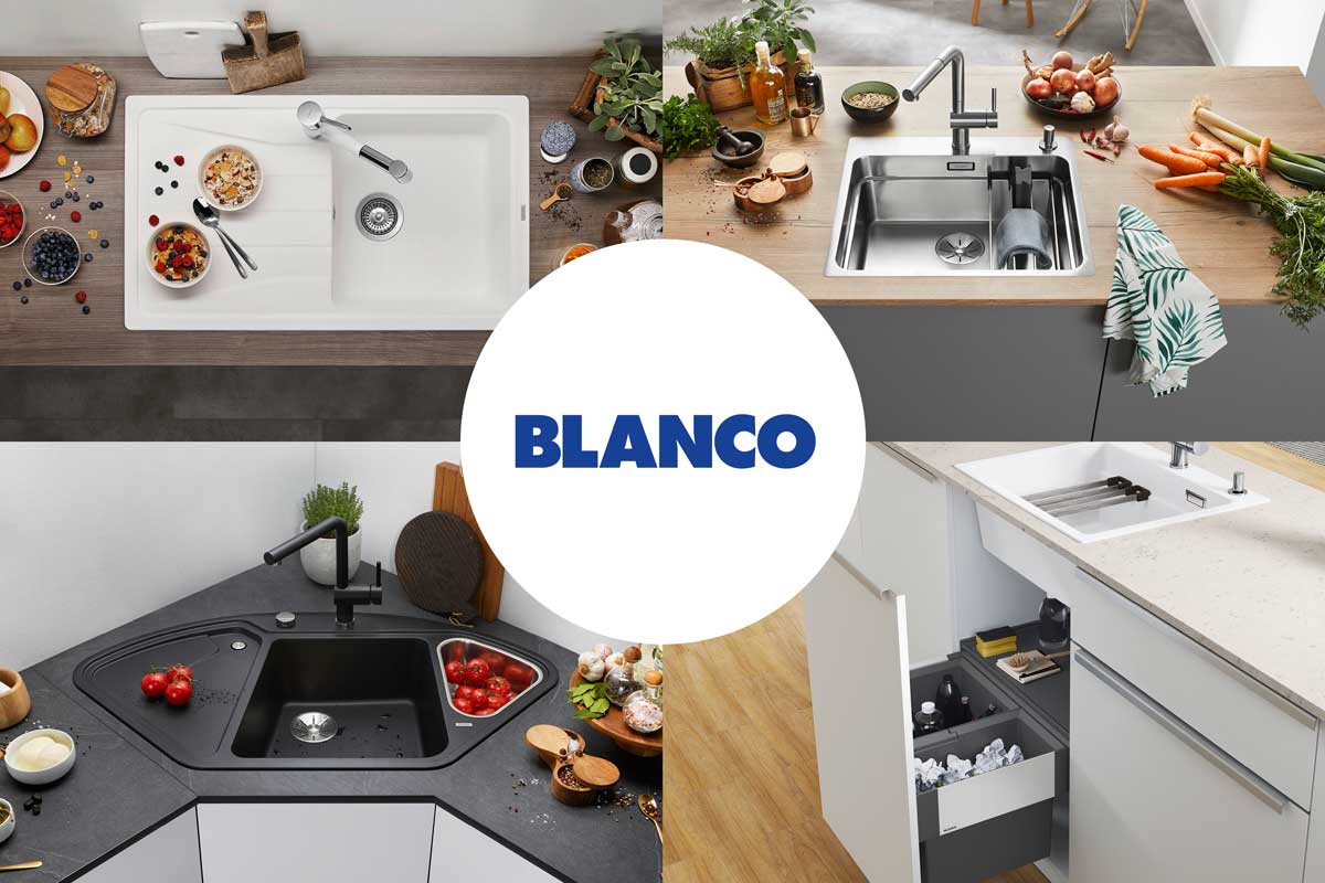 Blanco Spülen und Zubehör Vier Beispiele für Spülen und Zubehör von Blanco.